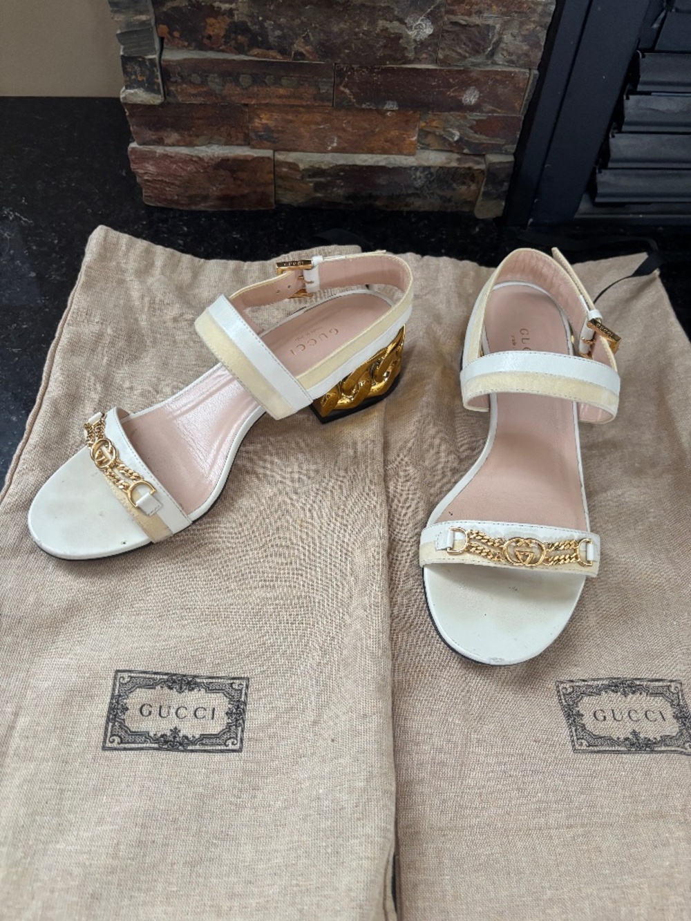 Authentic Low Heel Gucci Shoes-Size 6.5